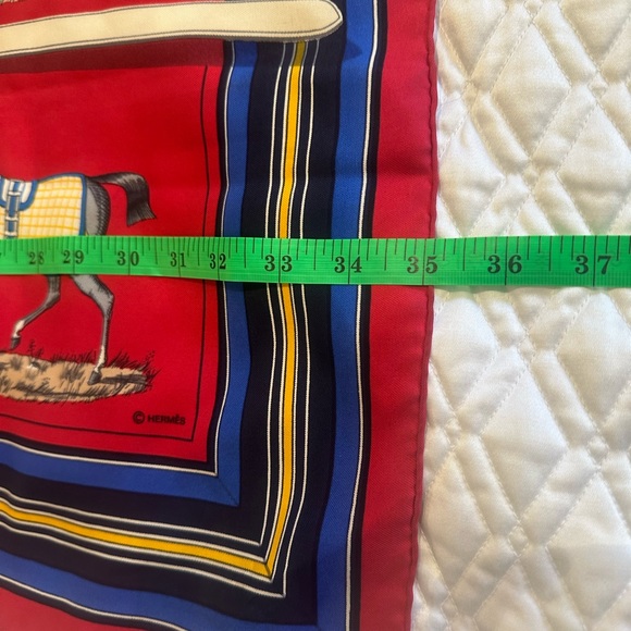 HERMES Silk Scarf Equestrian Design - 35” x 35” - Picture 12 of 16